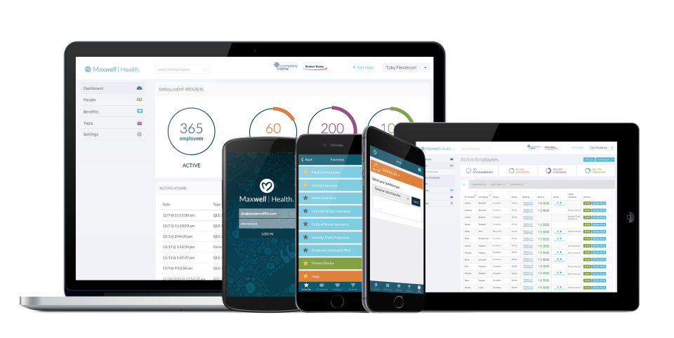 screenshot of Maxwell Health